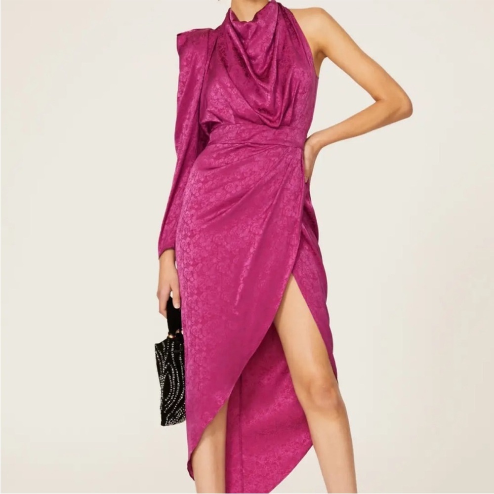 Ronny Kobo Lilly One Sleeve Dress Womens size M
